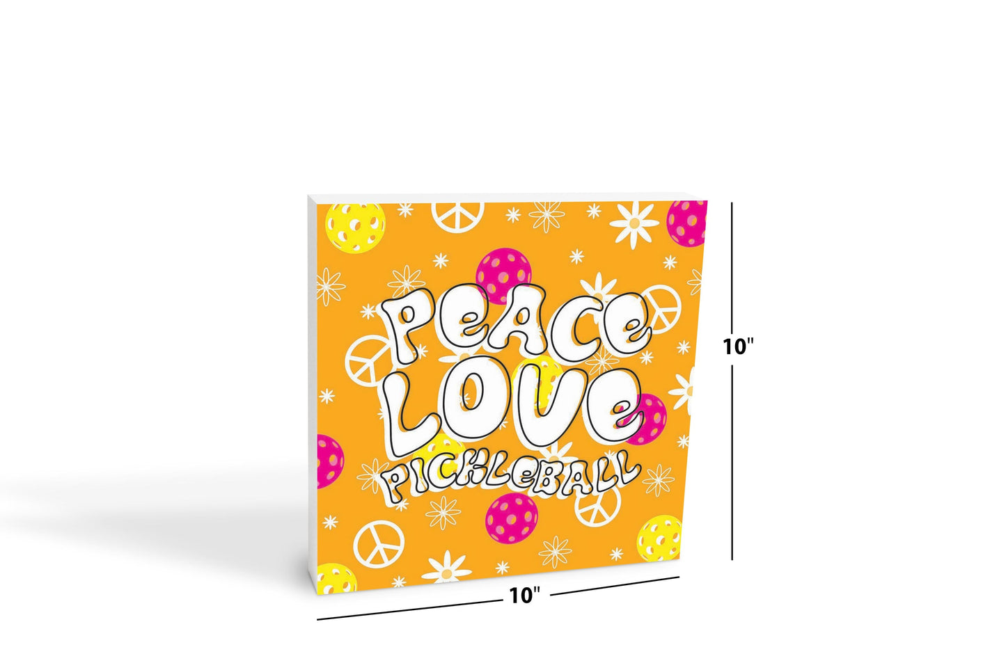 Neon Pickleball Peace Love Pickleball | 10x10