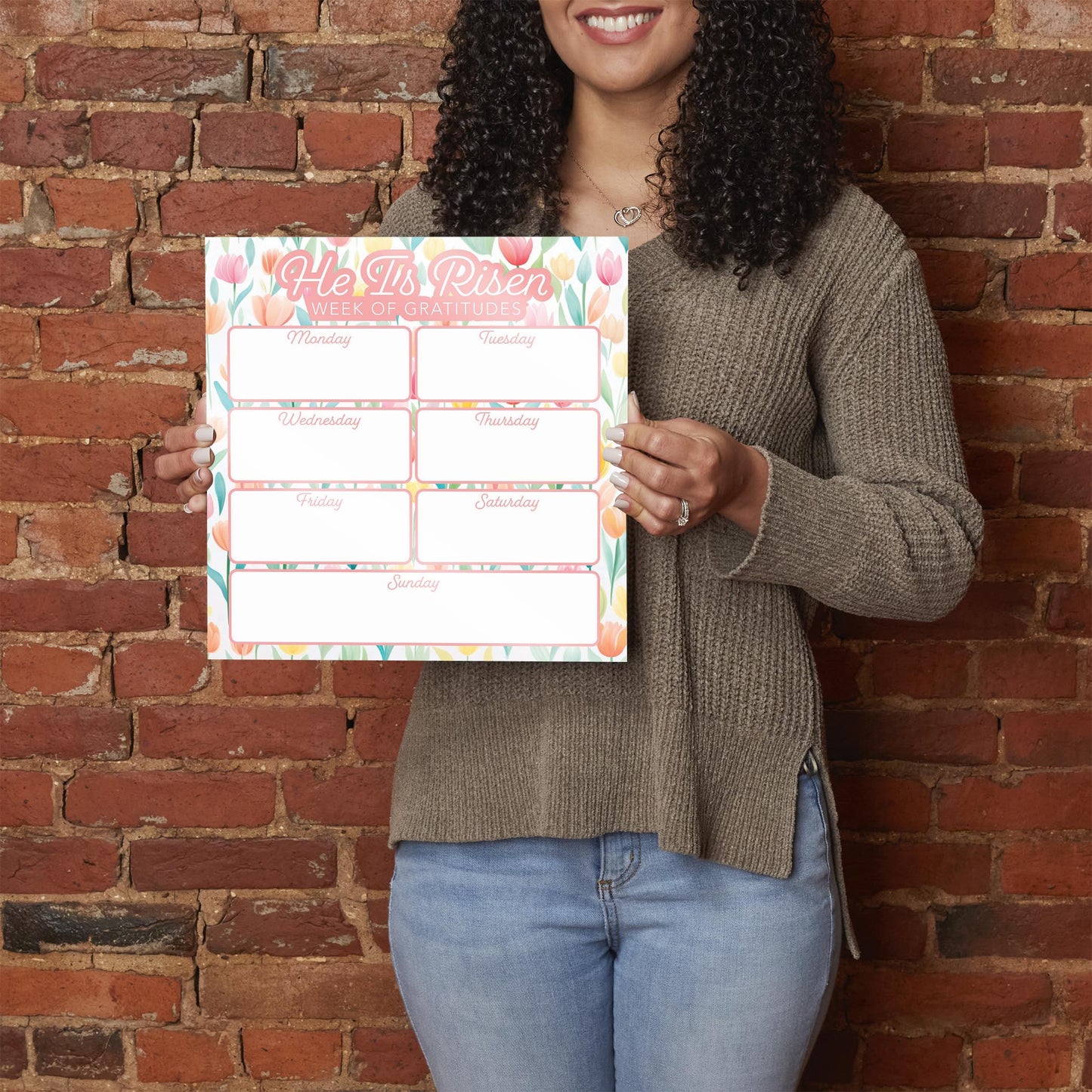 Spring Tracker He Is Risen Week Of Gratitudes | 12x12