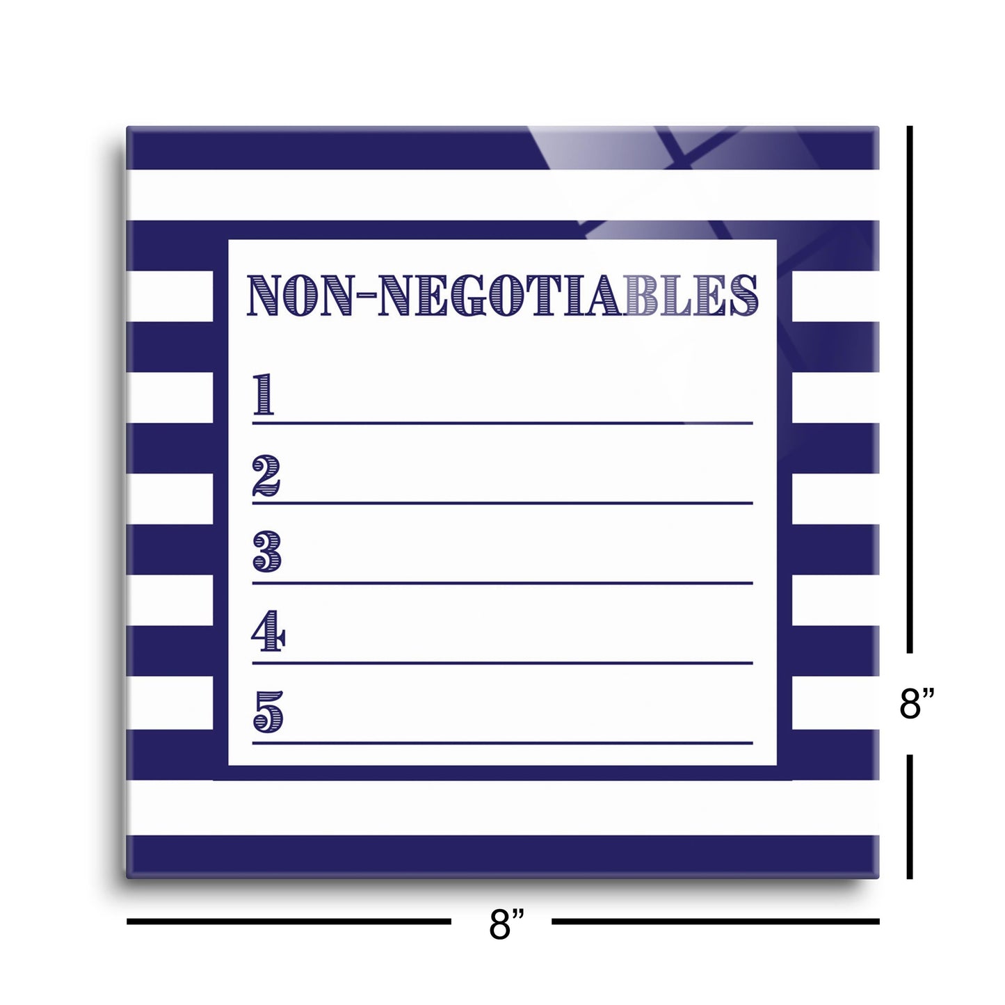 Navy Stripe Non-Negotiables | 8x8