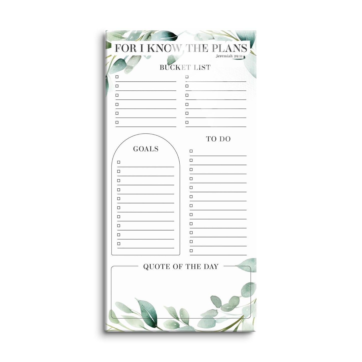 Graduation Tracker Sage Leaves I Know The Plans | 8x16