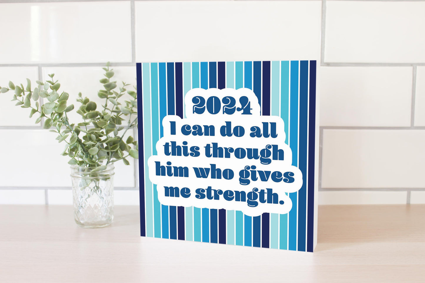 Graduation 2024 I Can Do All This Blue Stripe | 10x10