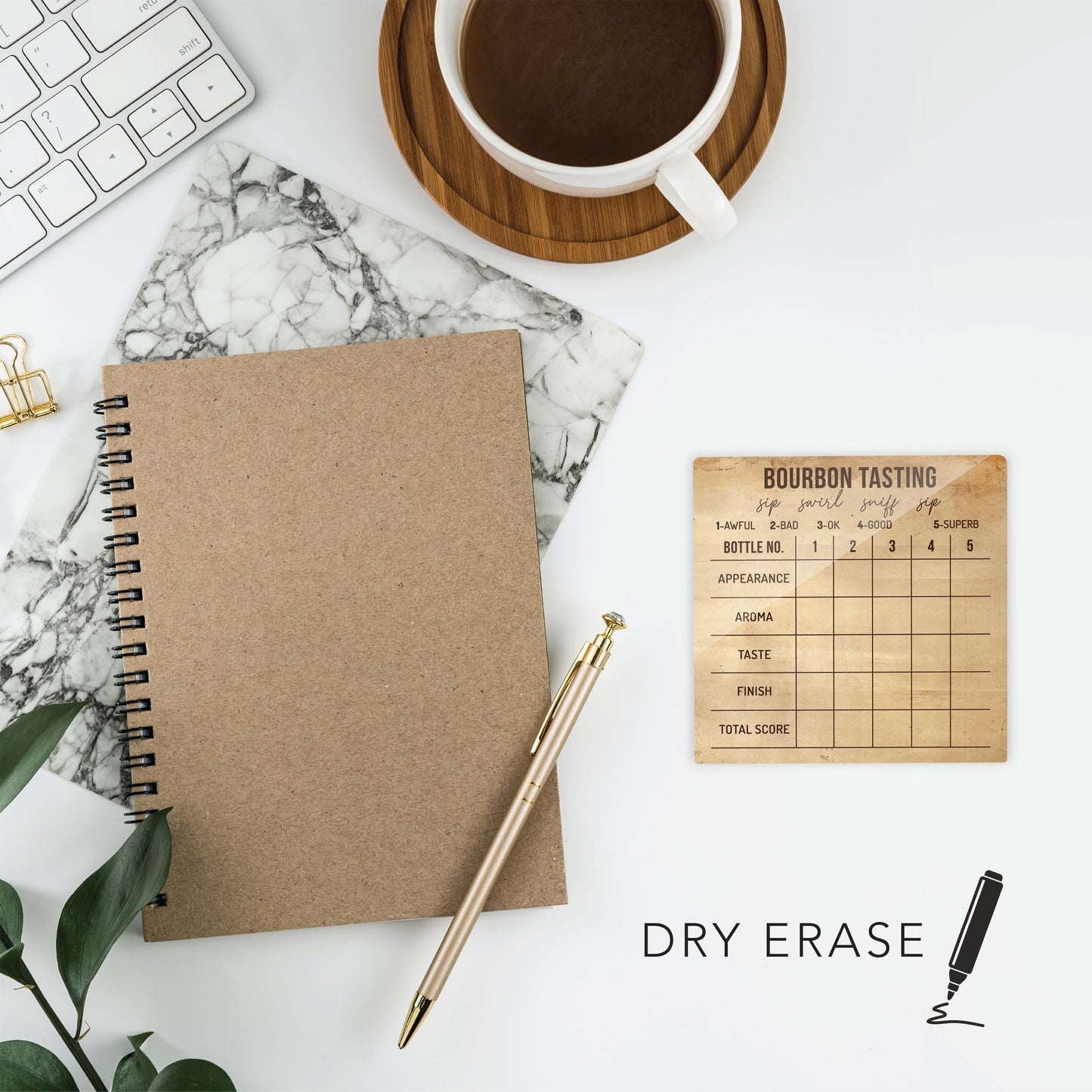 Bourbon Tasting Clear Reminder | 4x4