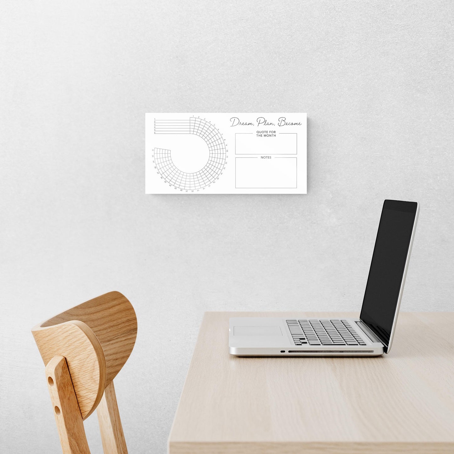 Minimalistic White Dream Plan Become | 16x8