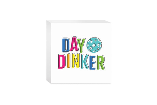 Neon Pickleball Day Dinker White | 5x5
