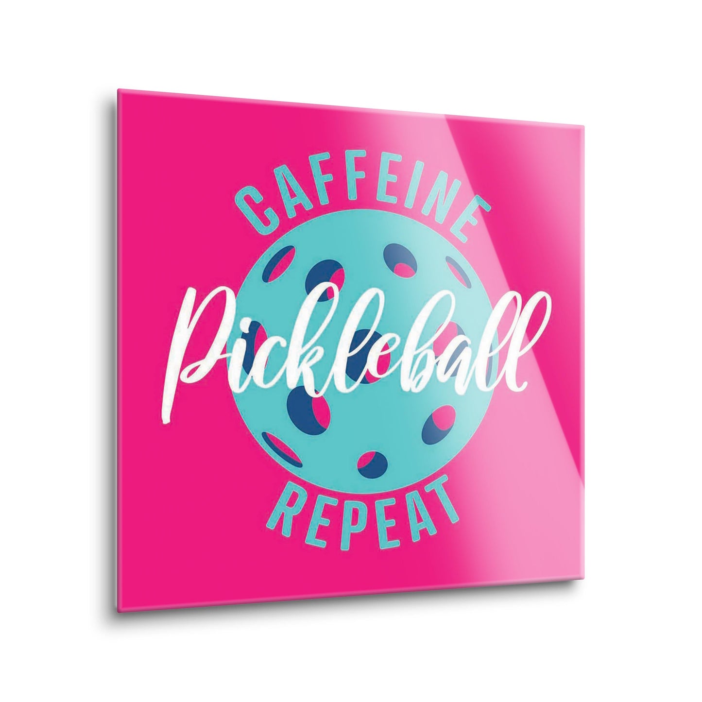 Neon Pickleball Caffeine Pickleball Repeat | 8x8