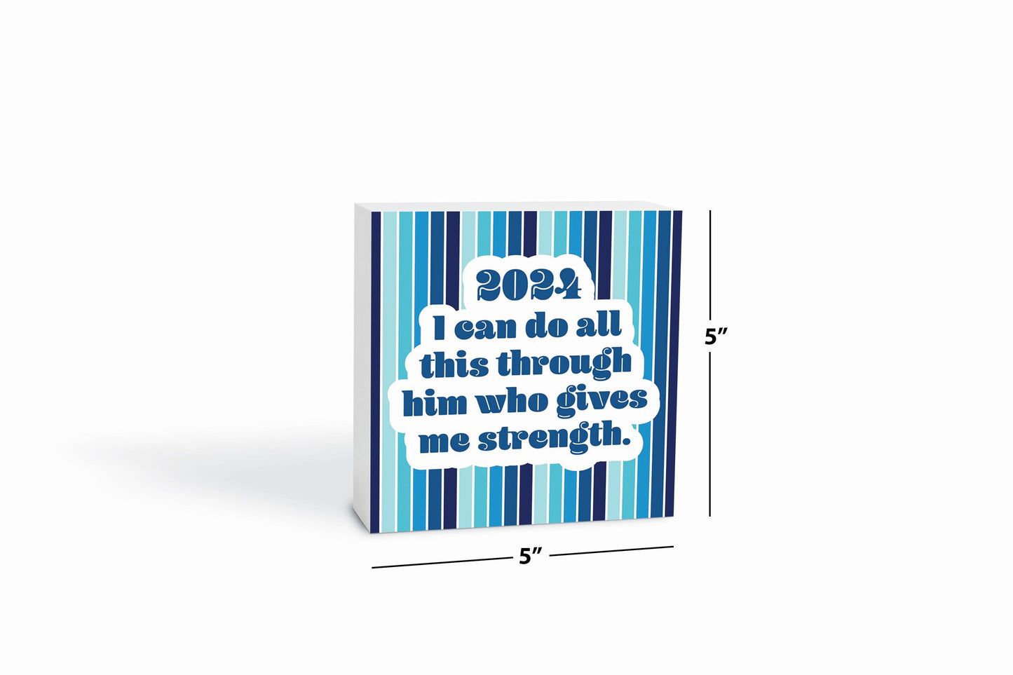 Graduation 2024 I Can Do All This Blue Stripe | 5x5