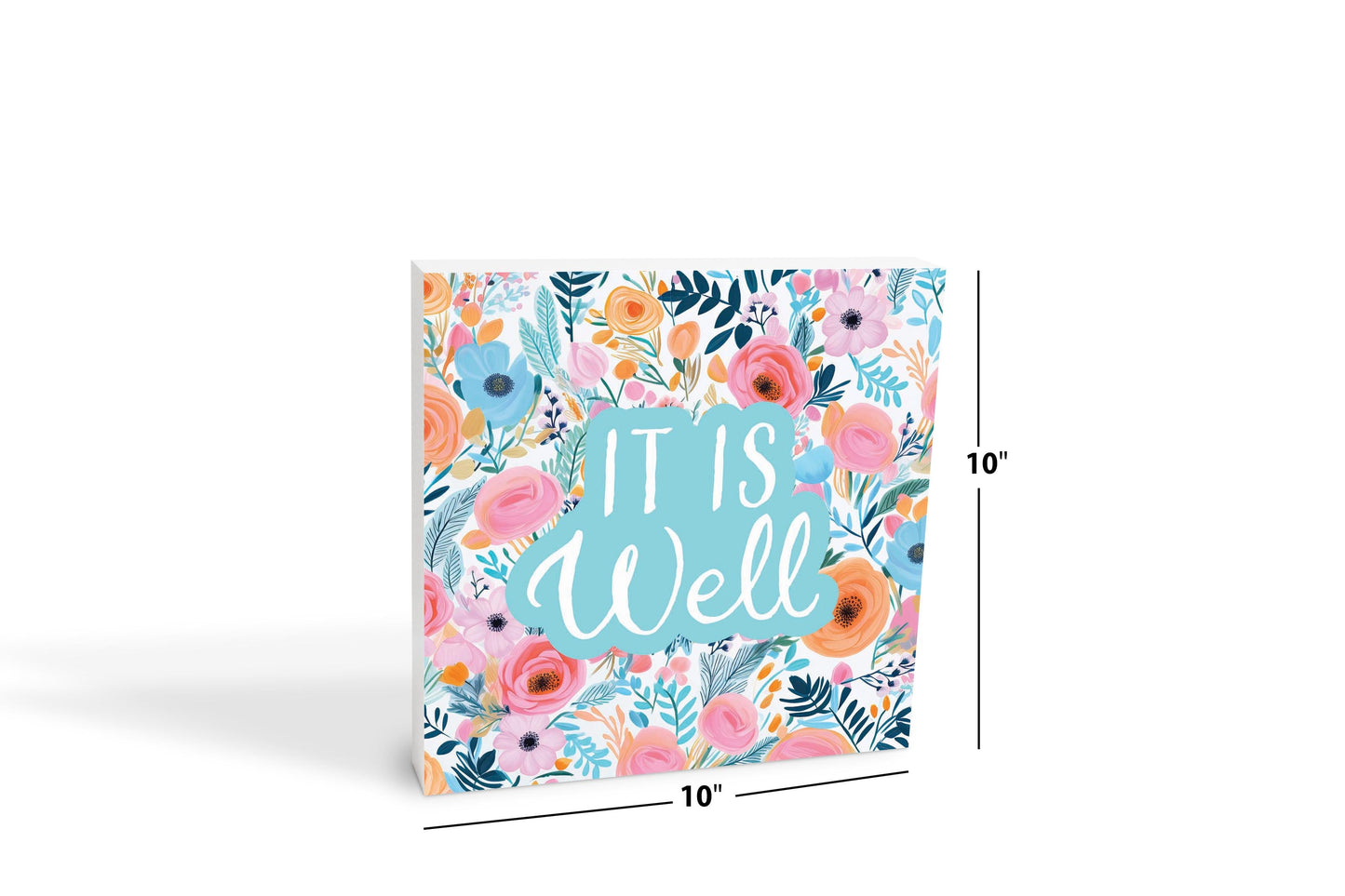 Spring Pastel It Is Well | 10x10