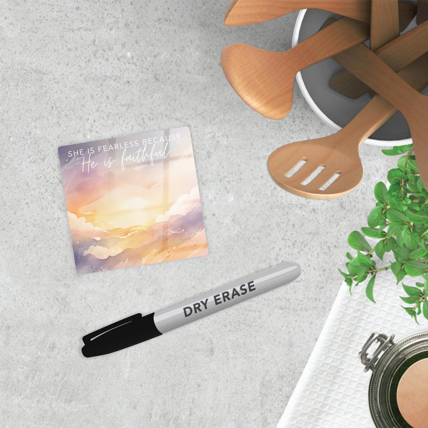 Colorful Faith Notes Sunset He Is Faithful | 4x4