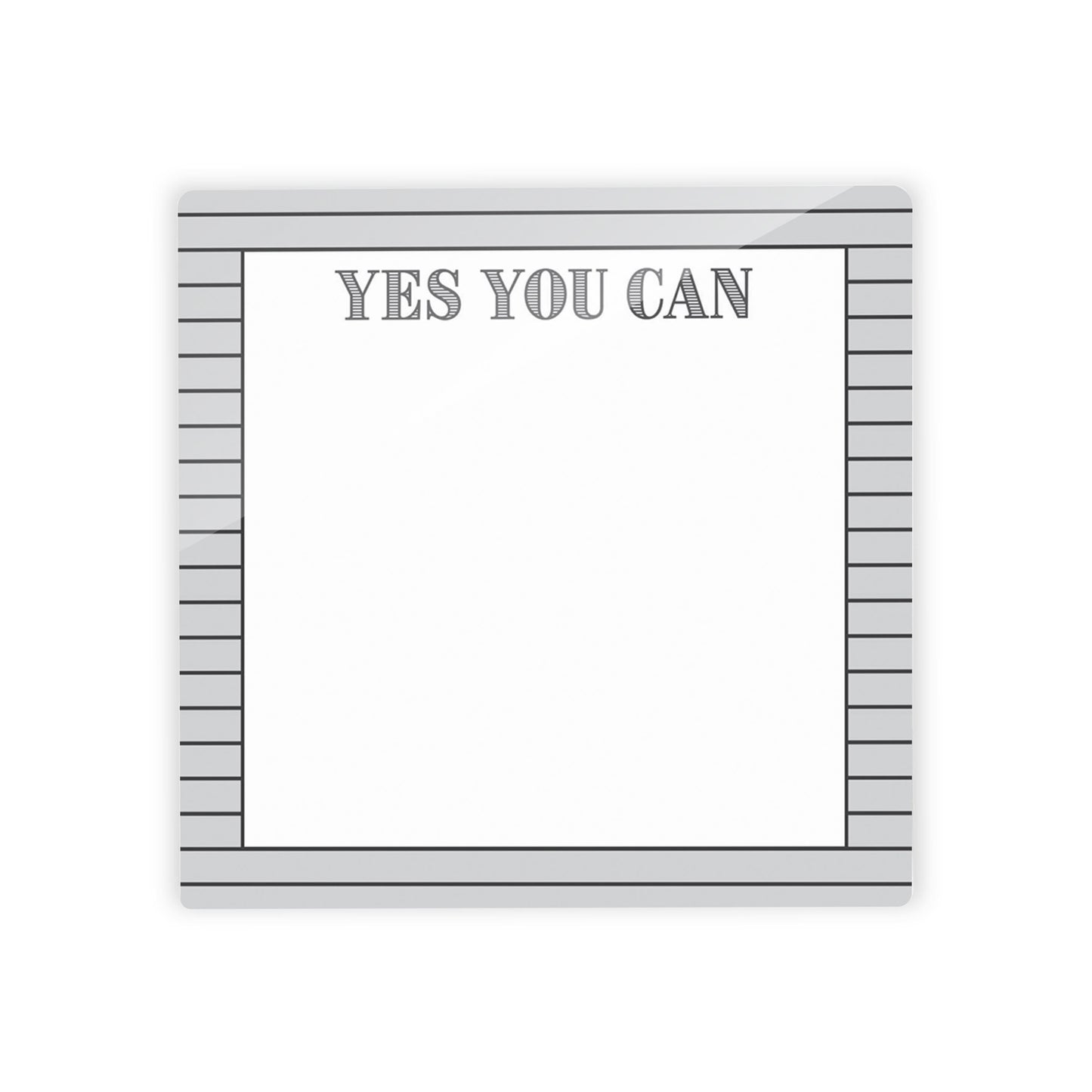 Black & White Pattern Notes Horizontal Gray Line | 4x4