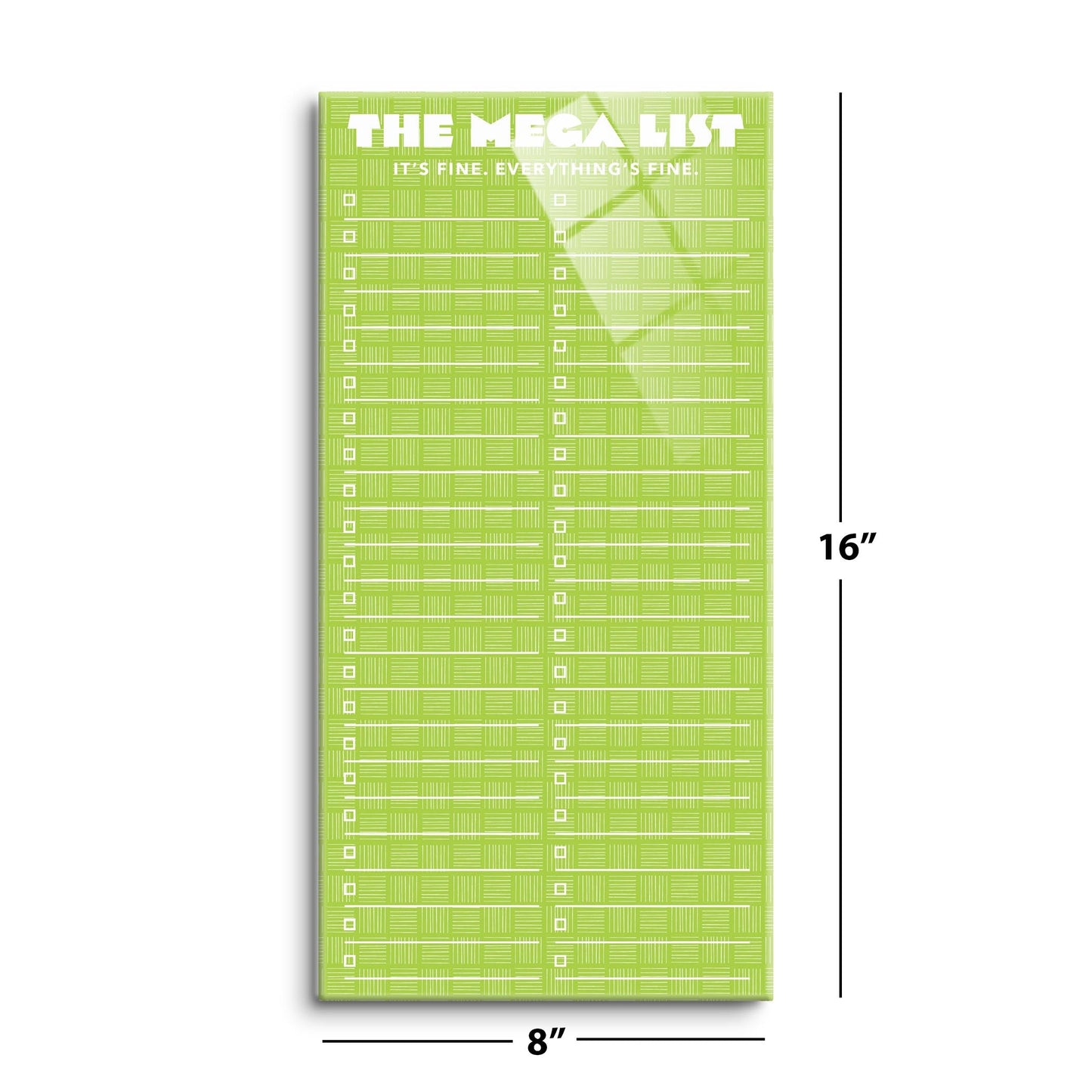 Neon Green Mega List | 8x16