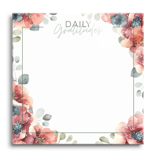Floral Daily Gratitudes Message Board | 12x12