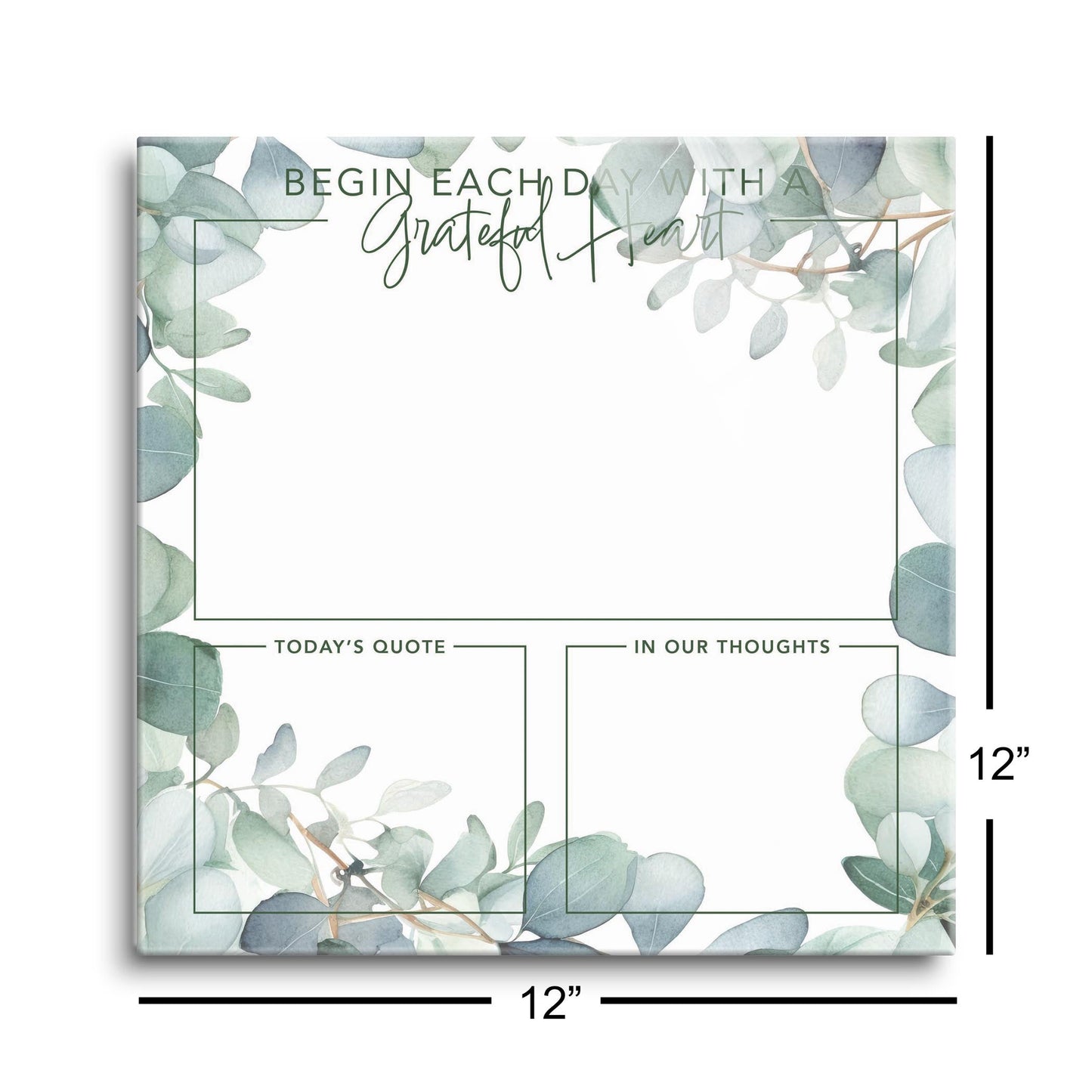 Eucalyptus Gratitudes Grateful Heart | 12x12