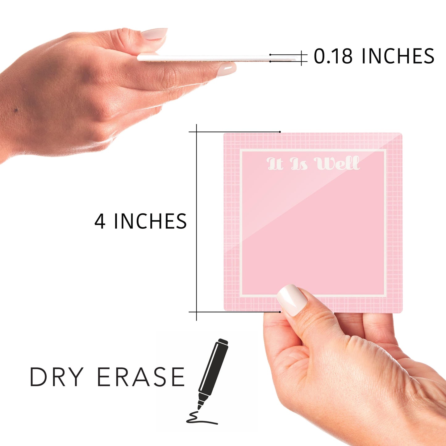Spring Pastel Pink Hatch It Is Well | 4x4
