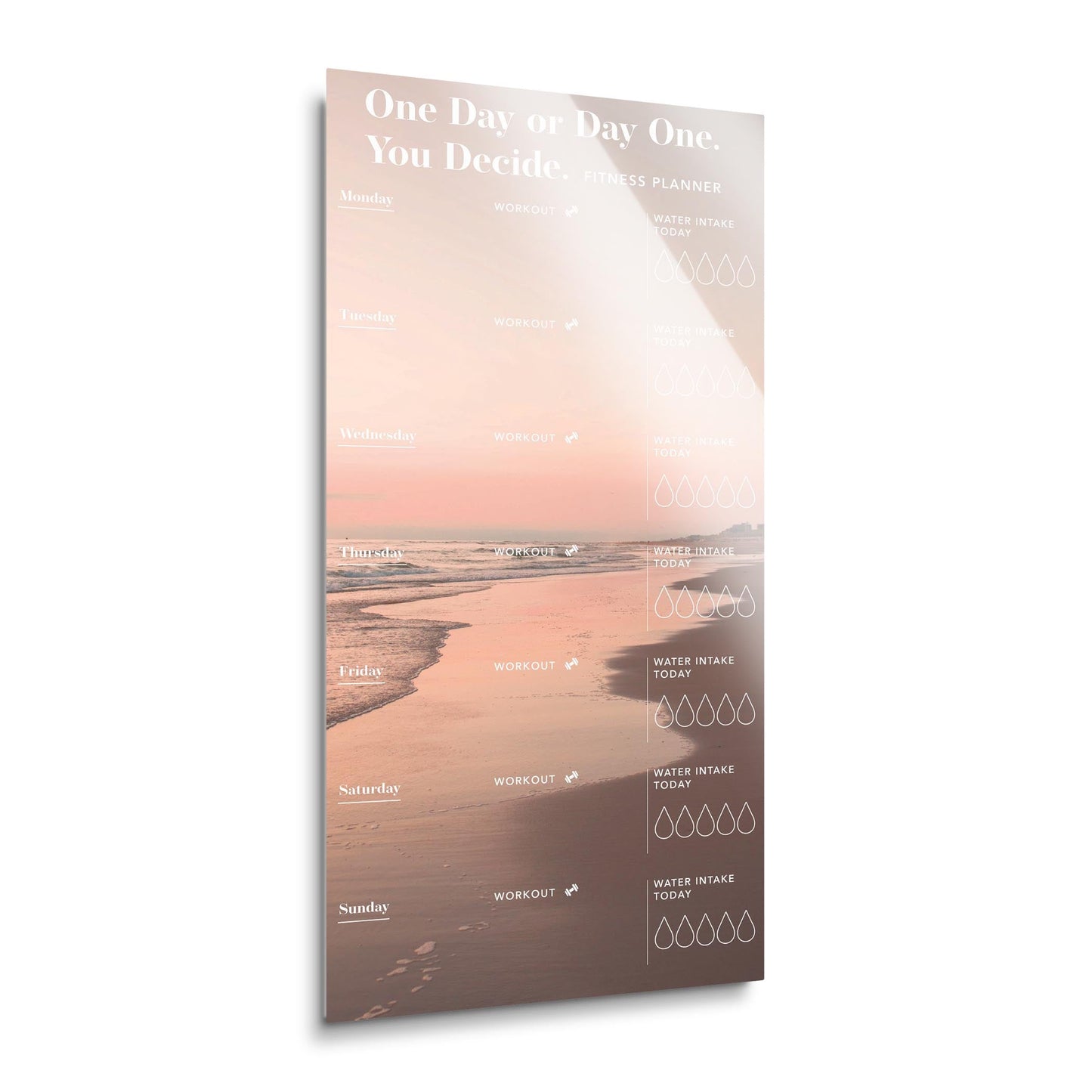 Neutral Sunset Beach Day One Fitness Tracker | 12x24
