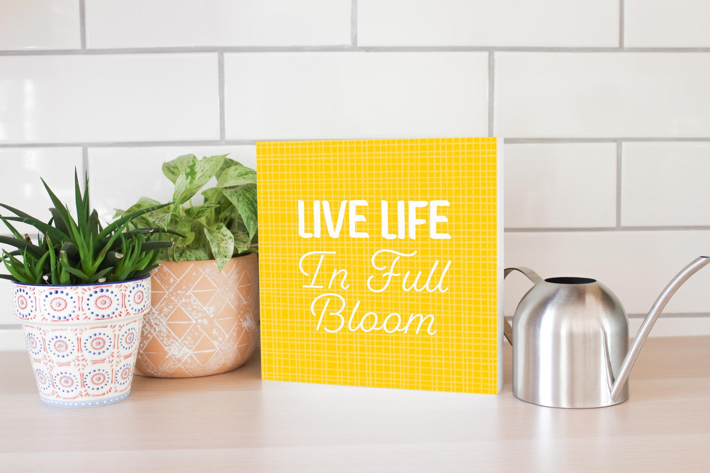 Spring Pastel Live Life In Full Bloom | 10x10