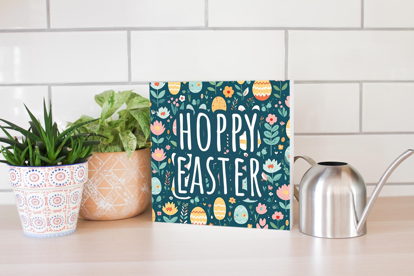 Spring Pastel Hoppy Easter | 10x10