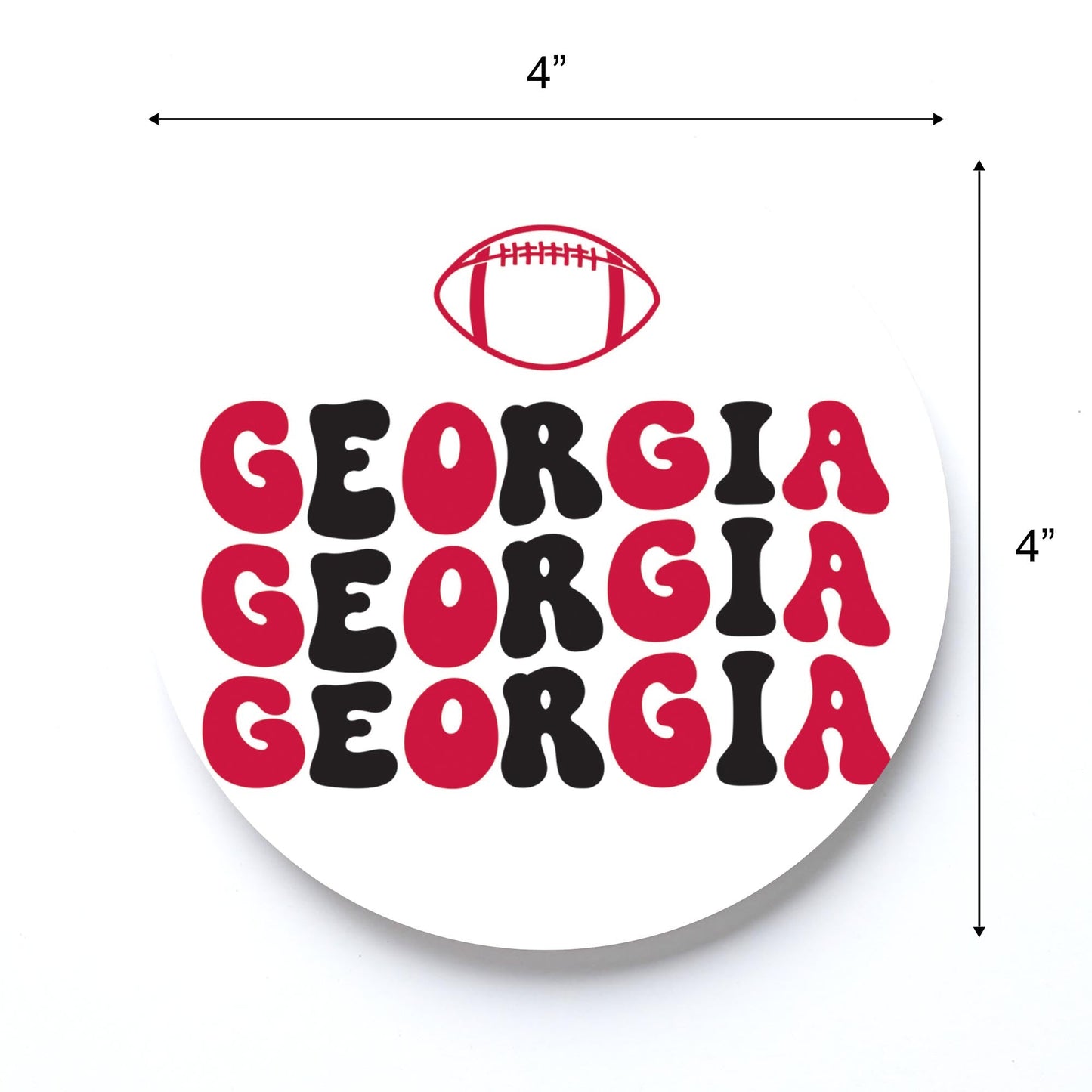 Clairmont & Co Game Day Wave Georgia | 4x4