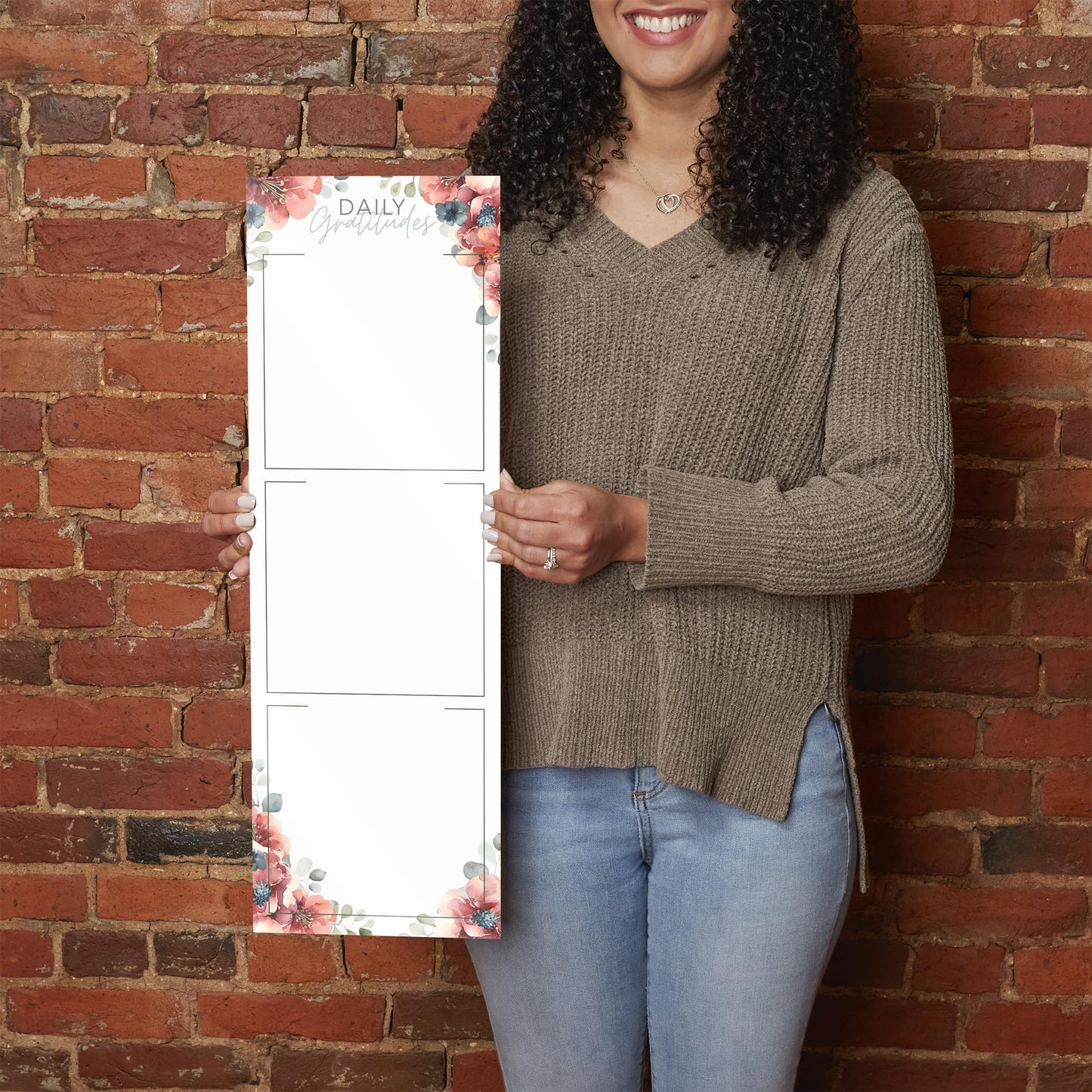 Floral Daily Gratitudes Message Board | 8x24