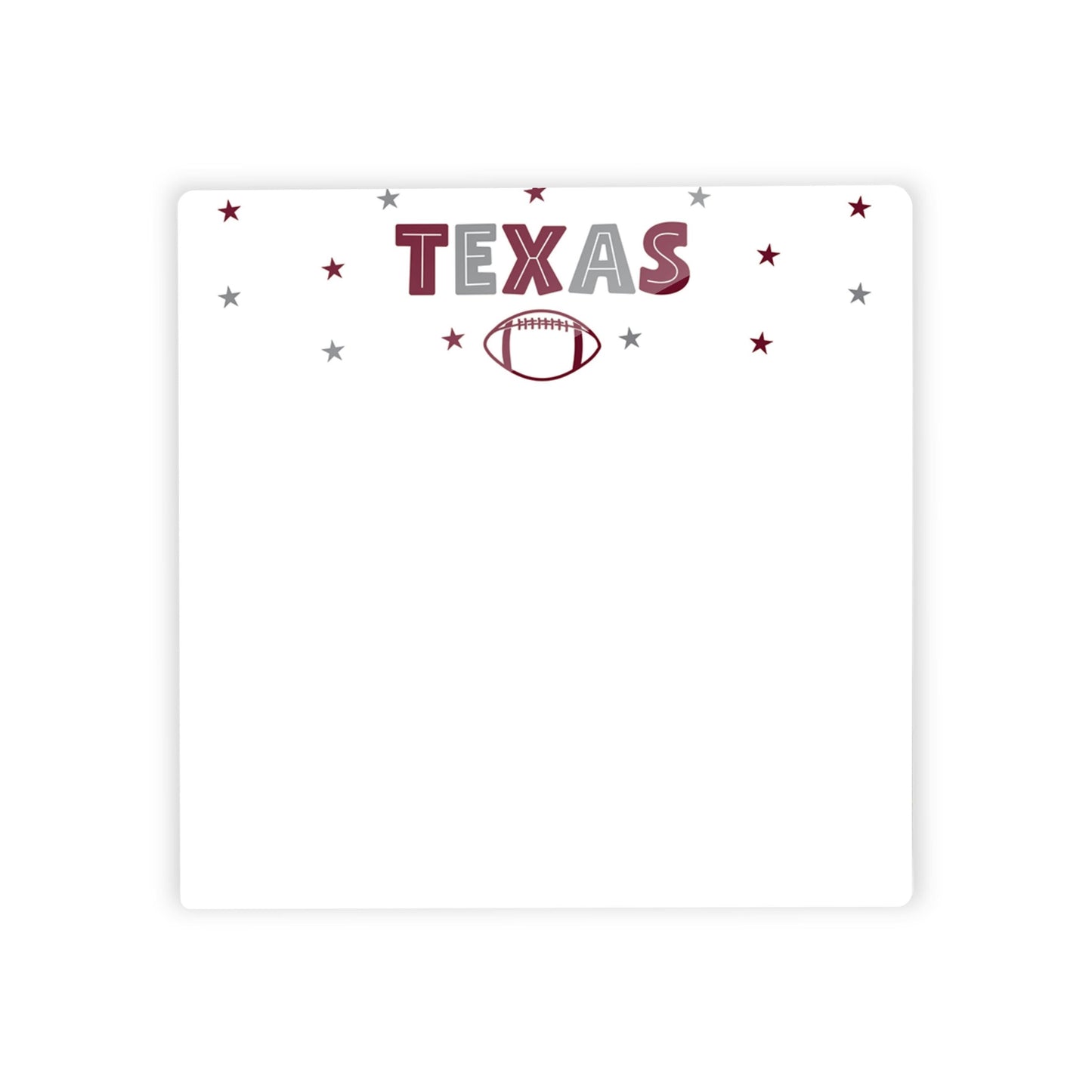 Clairmont & Co Game Day Stars Texas Notes | 4x4