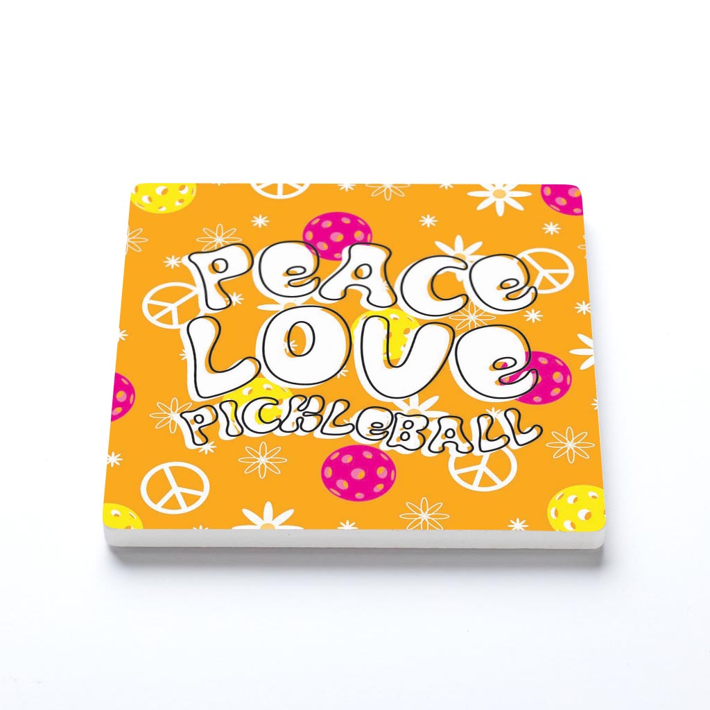 Neon Pickleball Peace Love Pickleball | 4x4