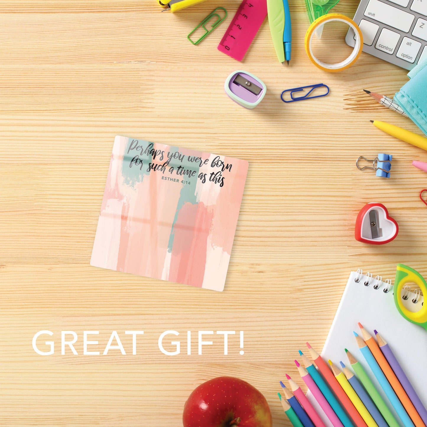 Colorful Faith Notes Paint Strokes Such A Time | 4x4