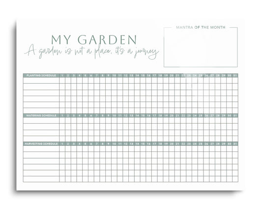 My Garden White and Green | 16x12