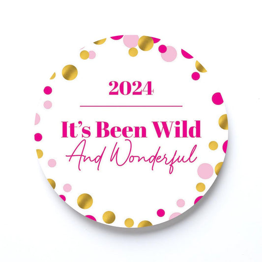 Graduation 2024 It's Been Wild Pink Confetti | 4x4