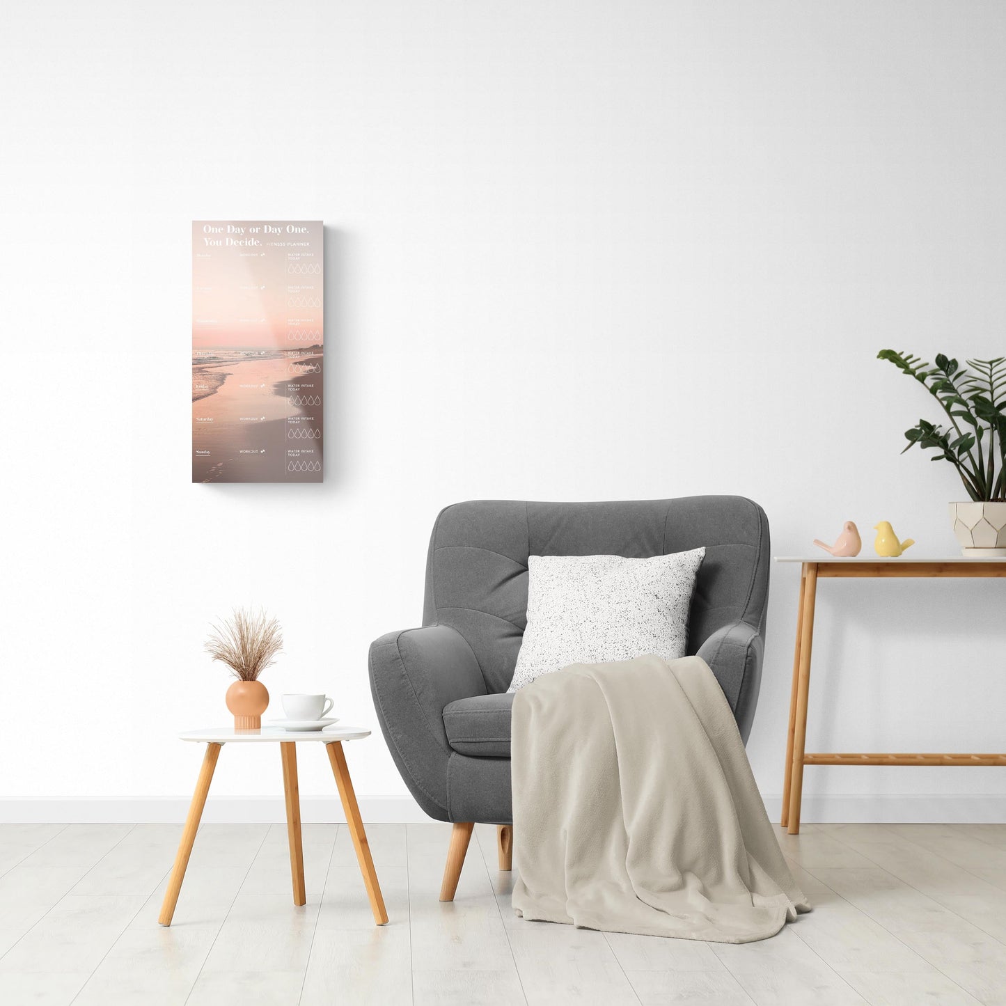 Neutral Sunset Beach Day One Fitness Tracker | 12x24