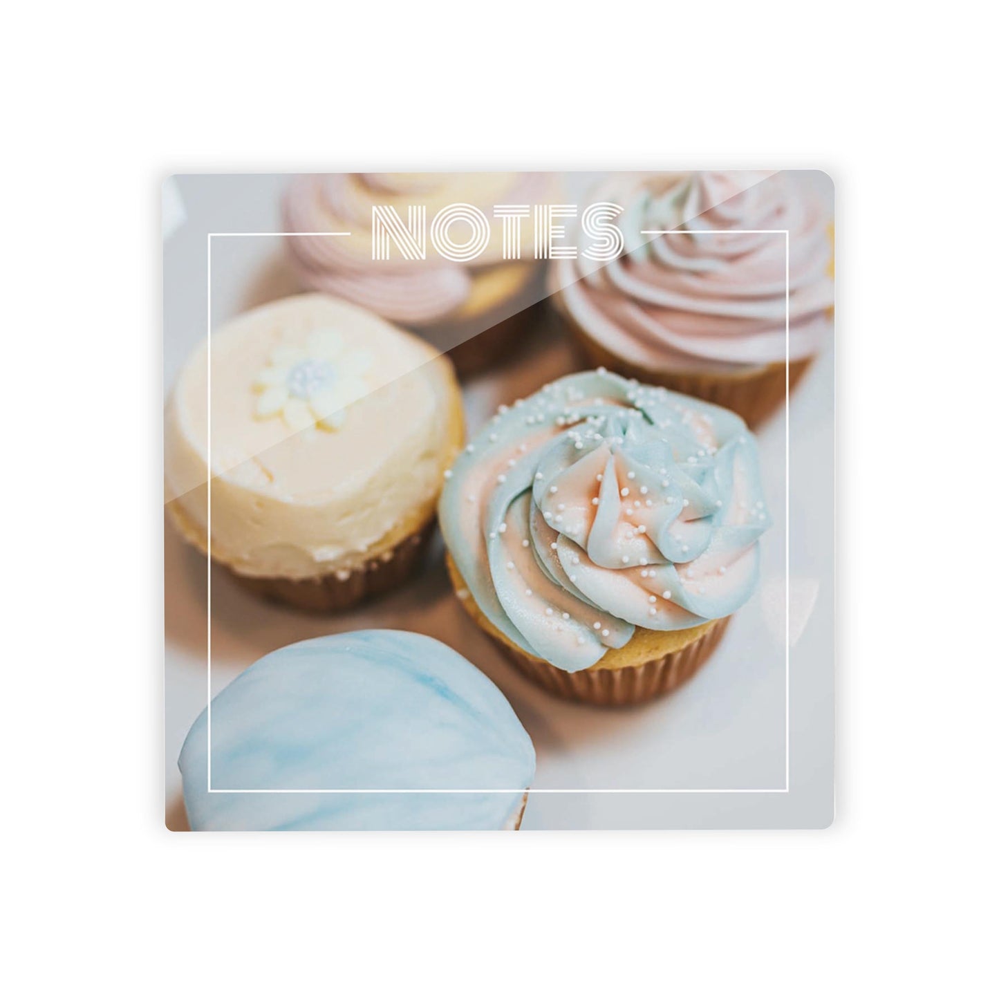Retro Pastel Notes Cupcakes | 4x4
