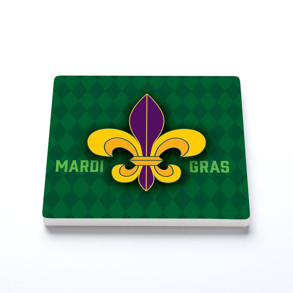 Mardi Gras Fleur De Lis | 4x4