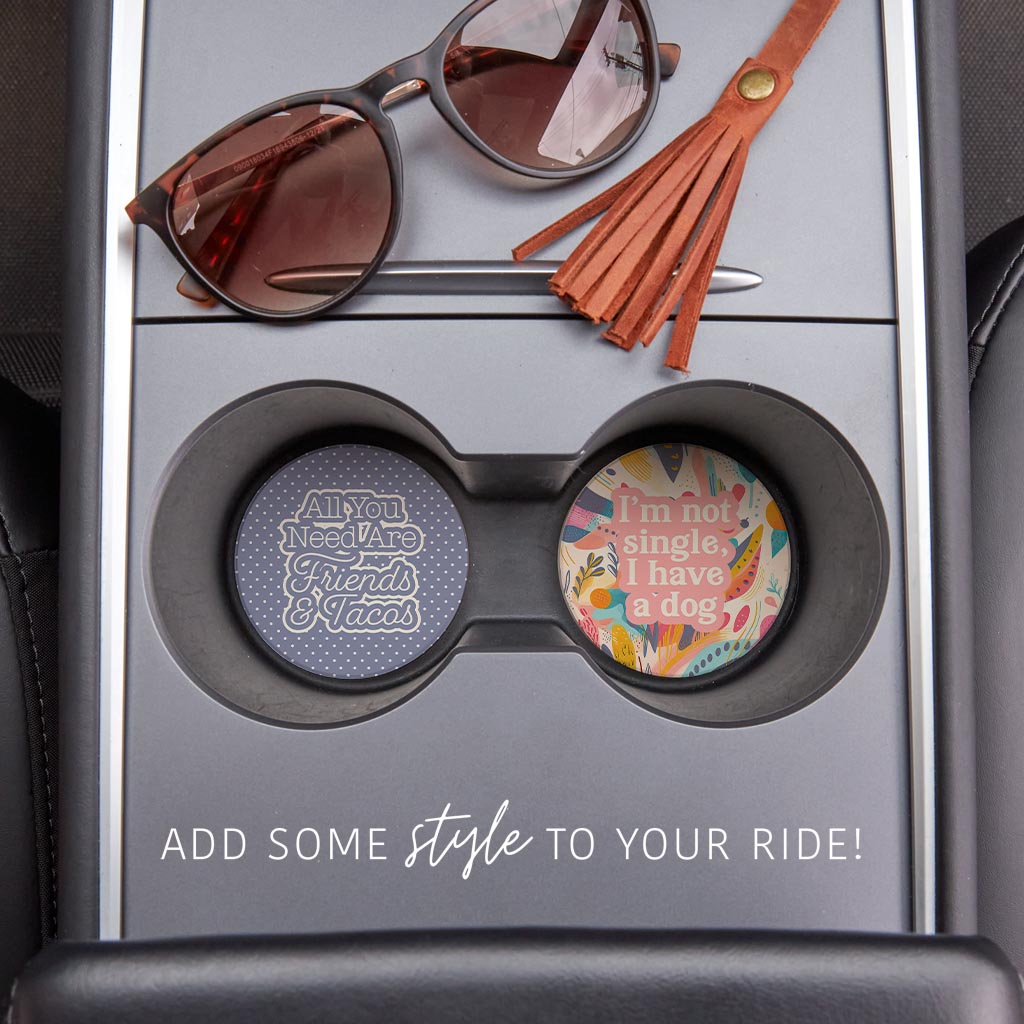 Valentine's Offset Car Coaster Set 2 | 2.65x2.65