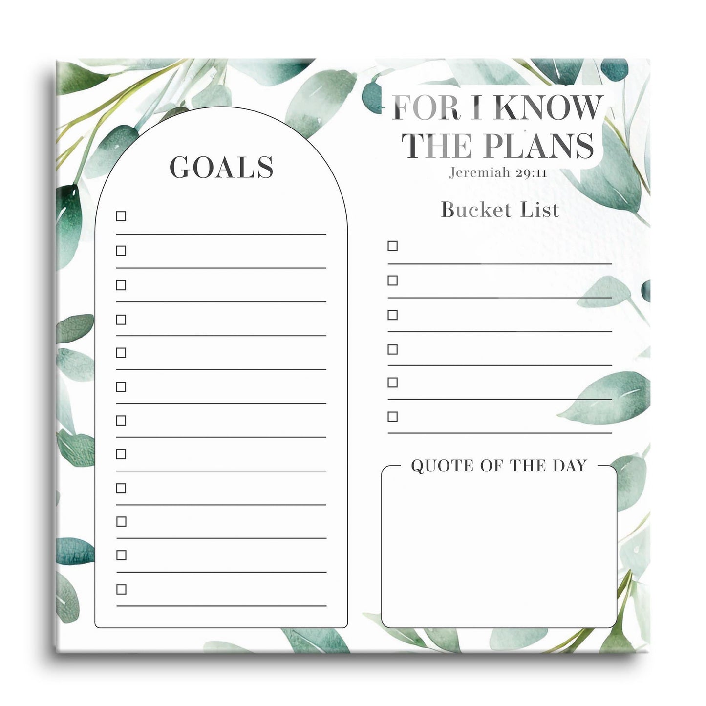 Graduation Tracker Sage Leaves I Know The Plans | 12x12