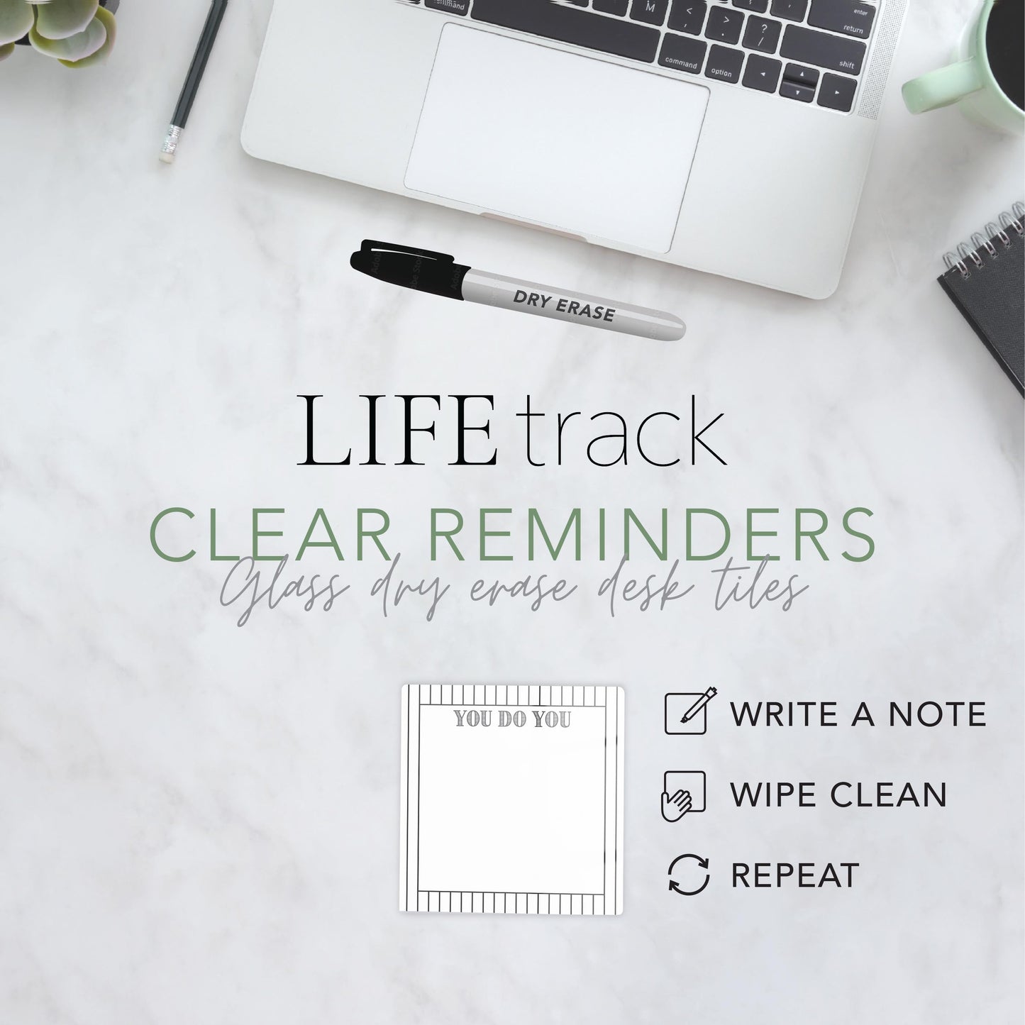 Black & White Pattern Notes Vertical Line | 4x4