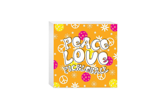 Neon Pickleball Peace Love Pickleball | 5x5