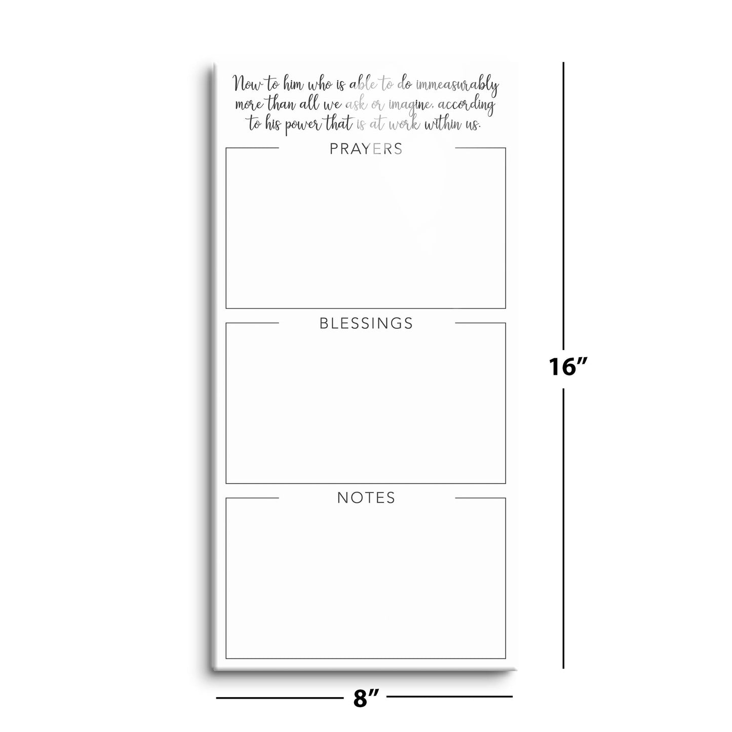 Minimalistic Prayers, Blessings & Notes | 8x16