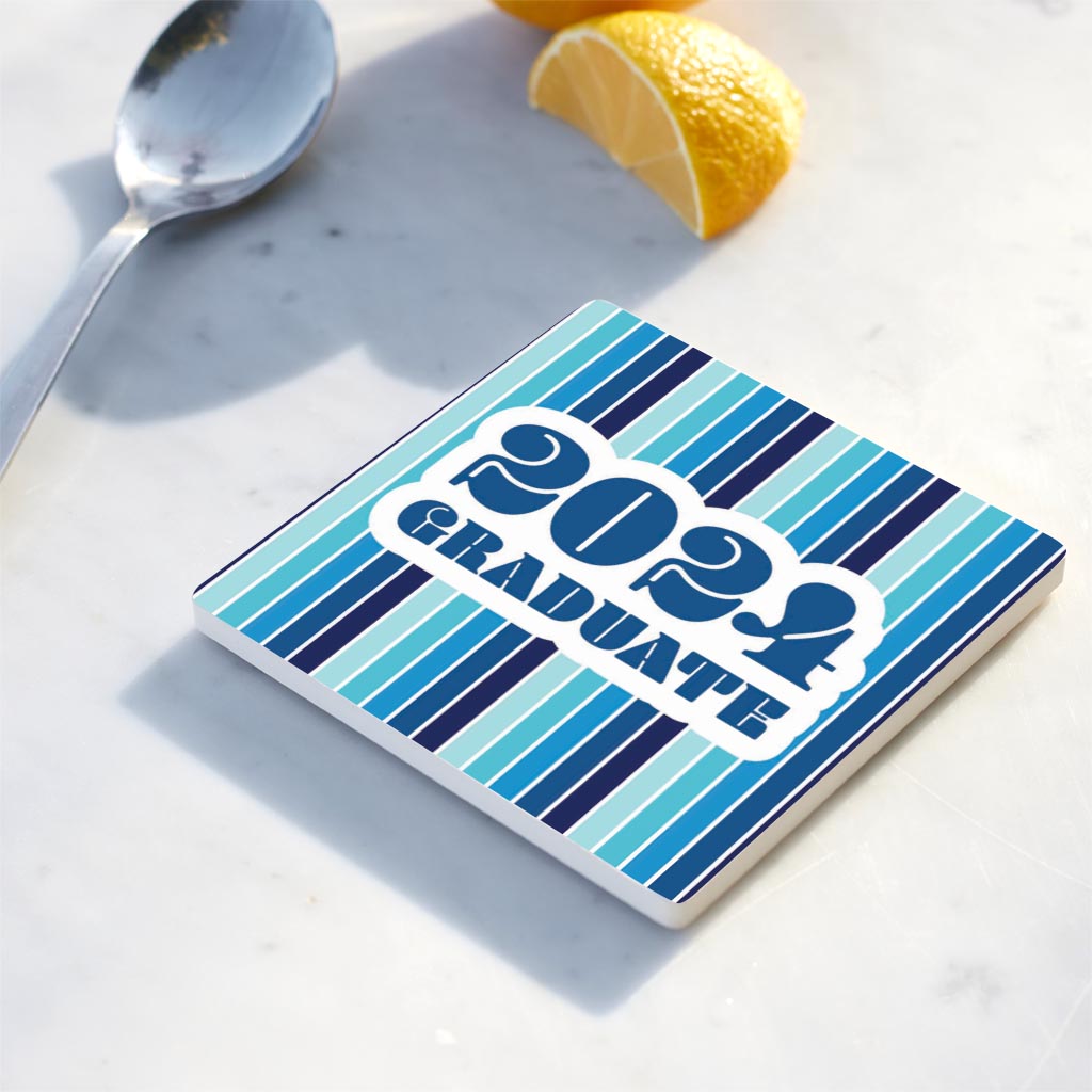Graduation 2024 Graduate Navy Stripe | 4x4