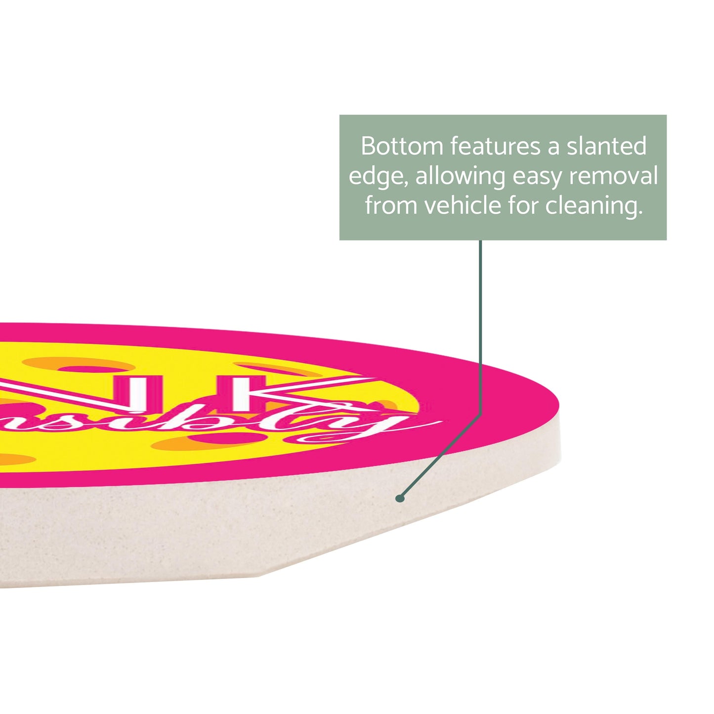 Neon Pickleball Dink Responsibly Pink | 2.65x2.65