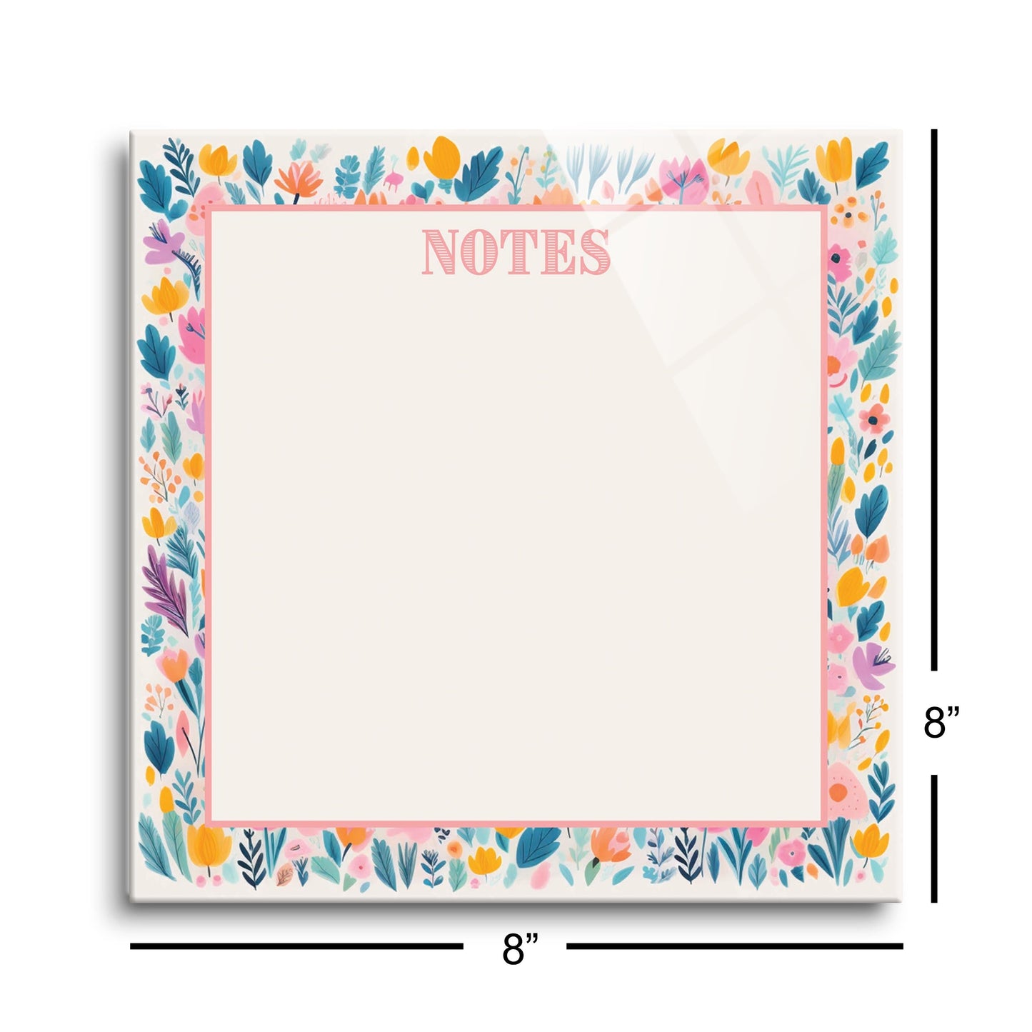 Spring Tracker Floral Notes | 8x8