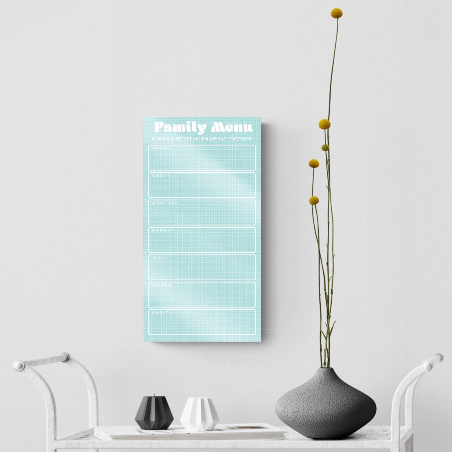 Spring Tracker Blue Hatch Family Menu | 8x16