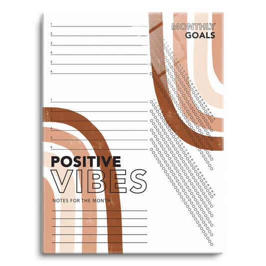 Positive Vibes Habit Tracker | 12x16