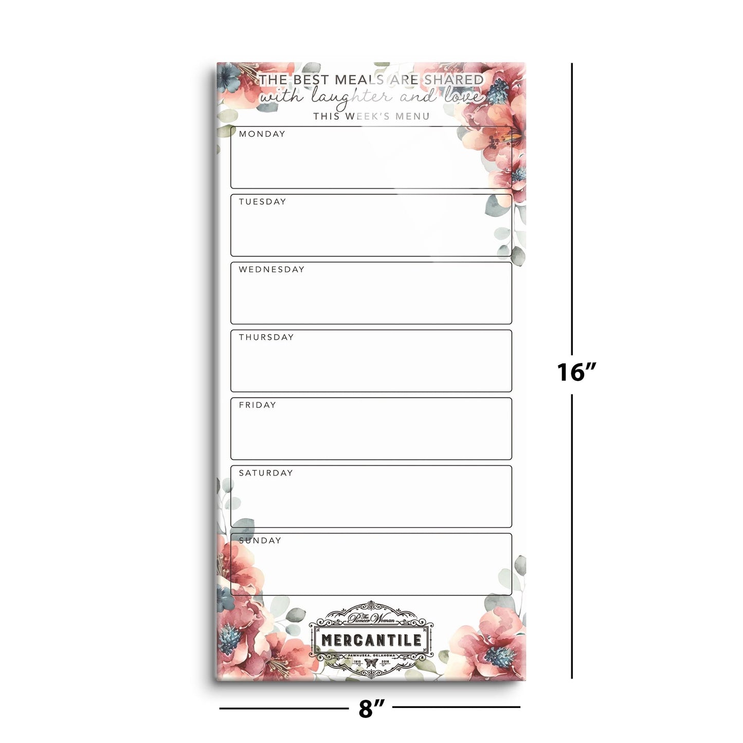 Floral Laughter and Love Mercantile | 8x16