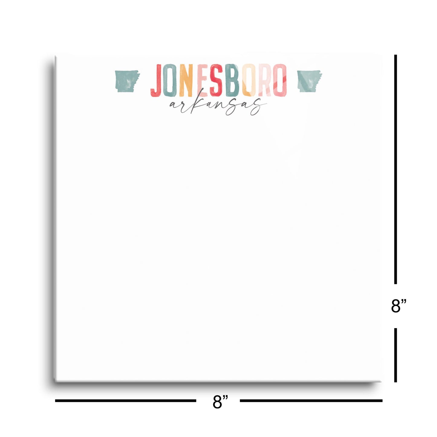 Clairmont & Co Local Watercolor City Note 2 | 8x8