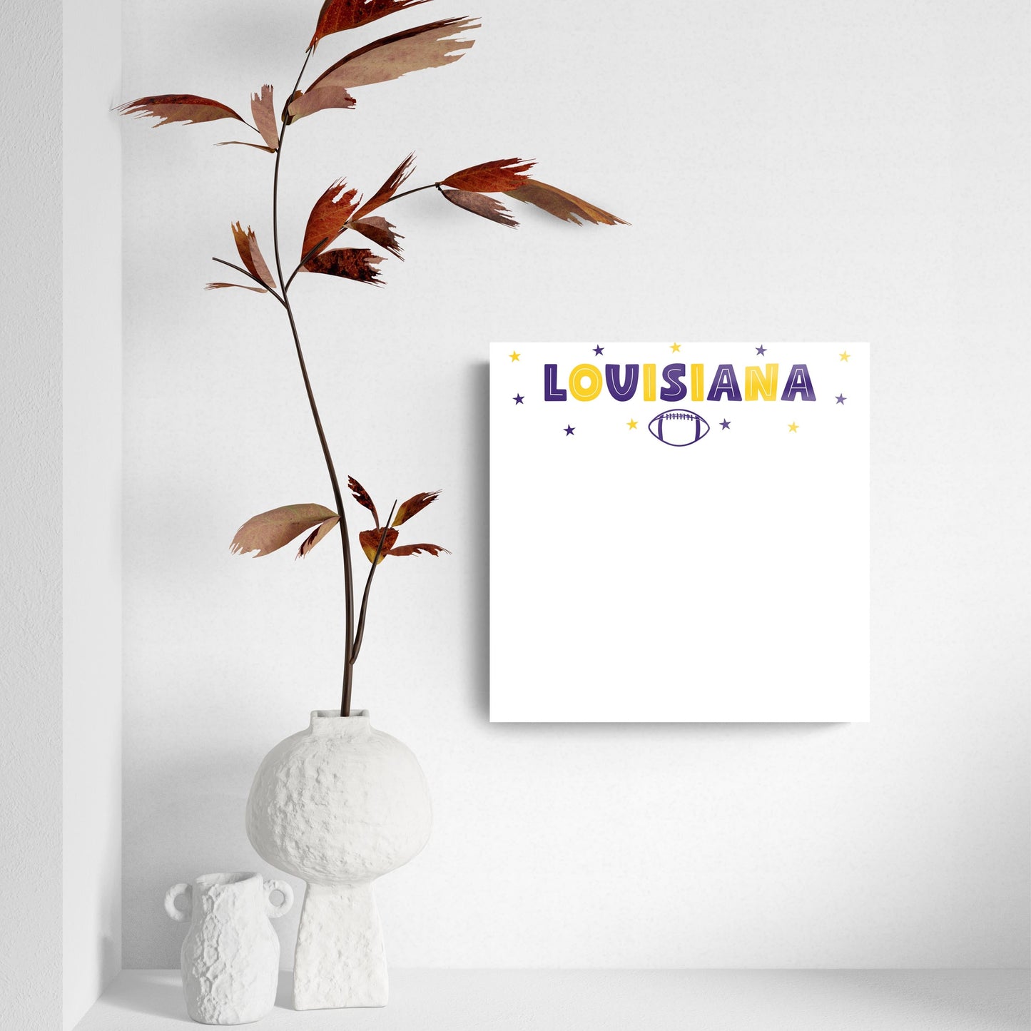 Clairmont & Co Game Day Stars LA Note Board | 8x8