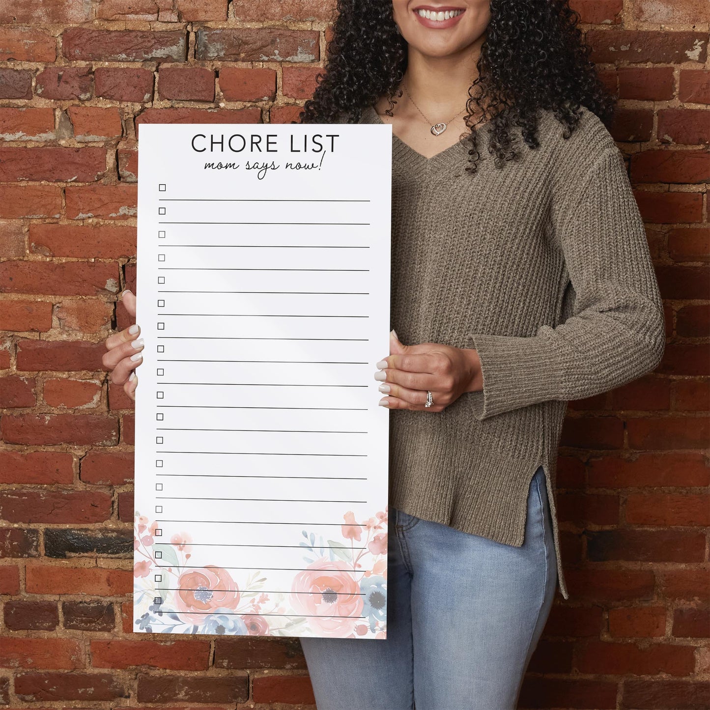 Mother's Day Tracker Floral Chore List | 12x24