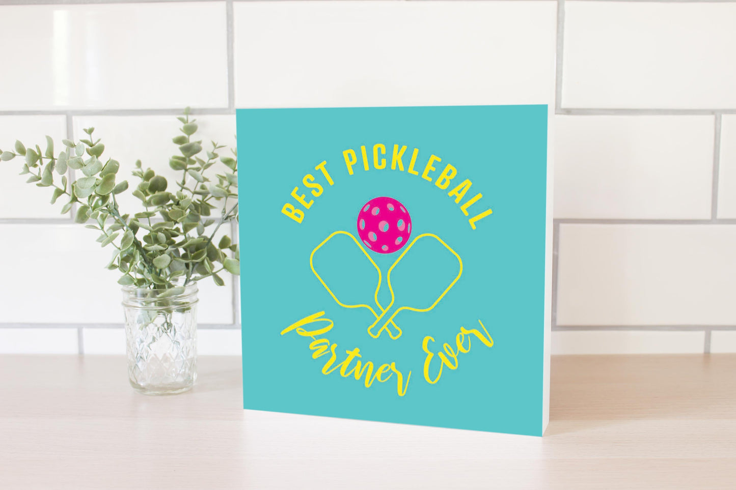 Neon Pickleball Best Pickleball Partner Ever | 10x10