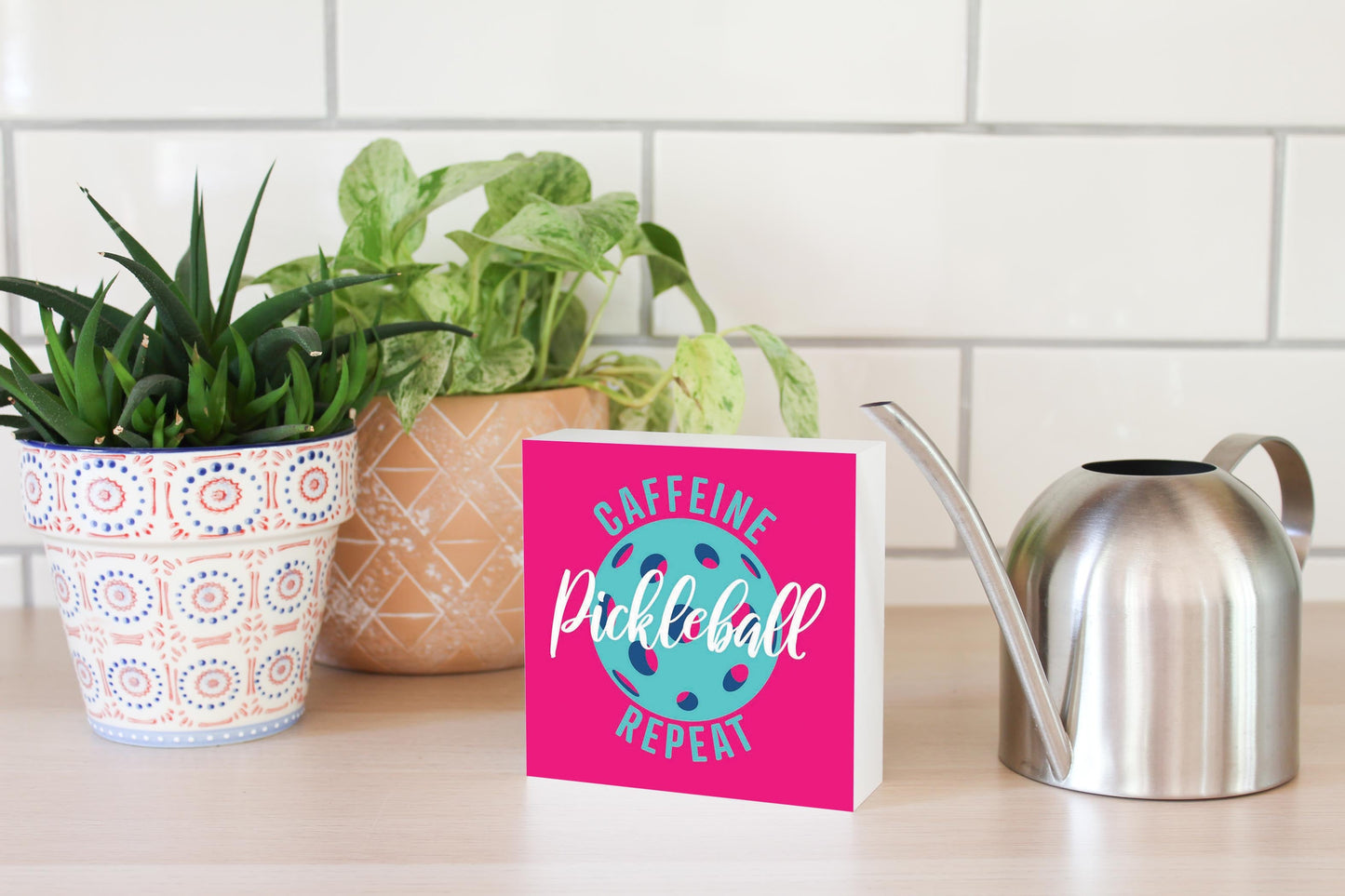 Neon Pickleball Caffeine Pickleball Repeat | 5x5