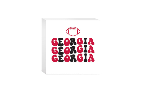 Clairmont & Co Game Day Wave Georgia | 5x5