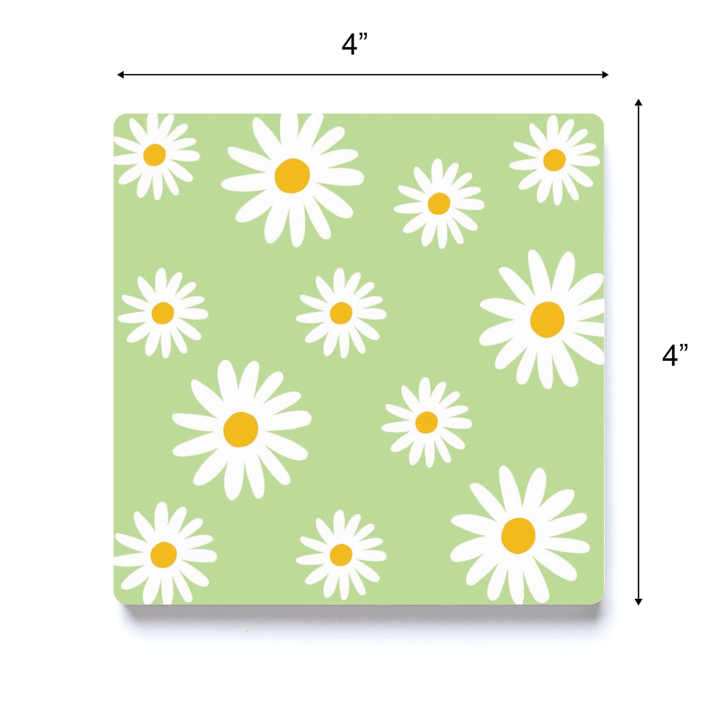 Light Green Daisy Pattern