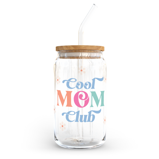 16oz Glass Cup - Cool Mom Club