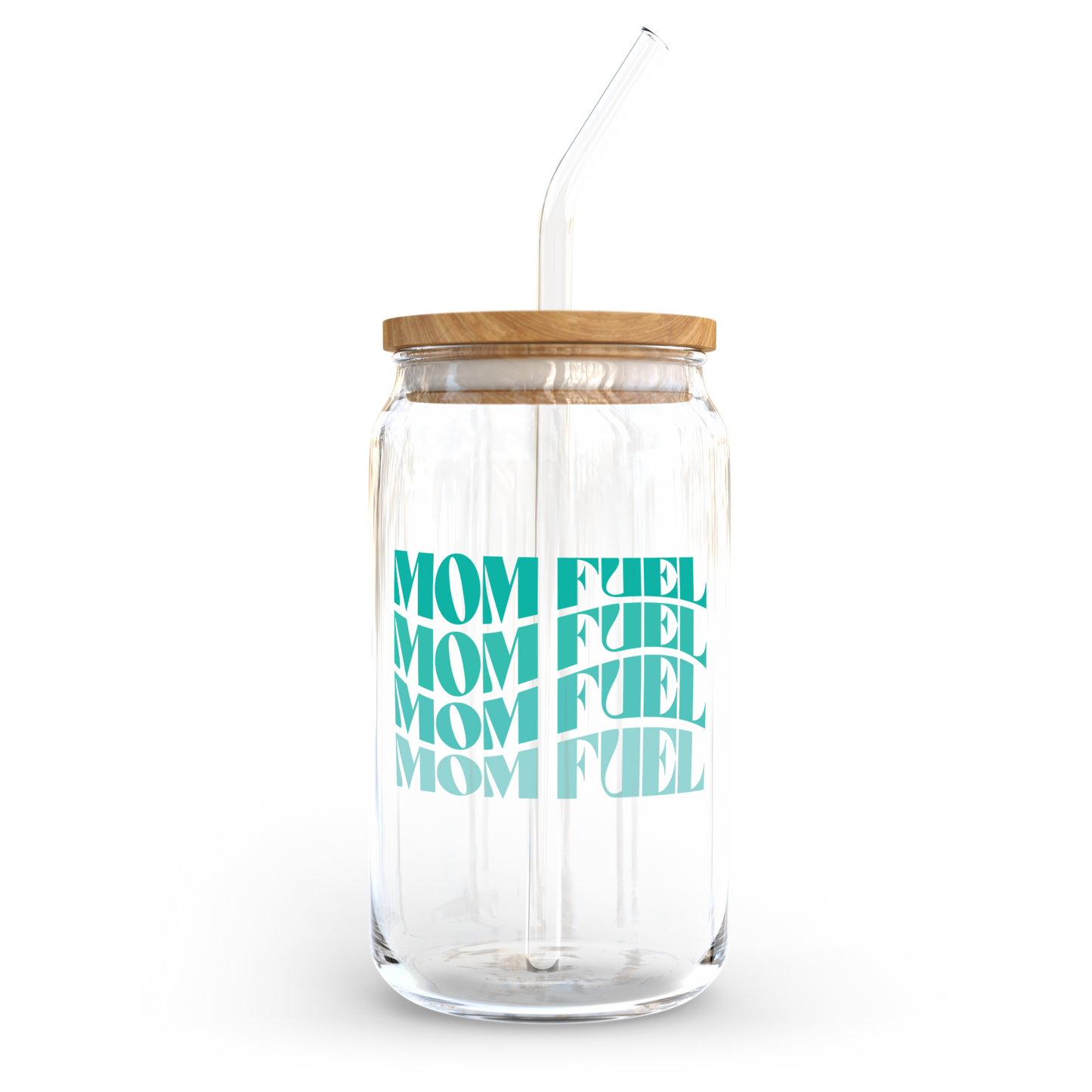 16oz Glass Cup - Mom Fuel